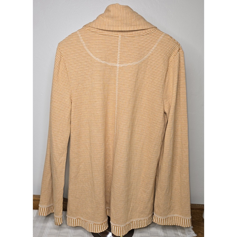 ANTHROPOLOGIE MAEVE Women's Large Tai Cowl Neck Mustard Yellow Sweater -1338 - Picture 3 of 7